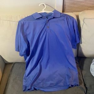 Blue Nike golf polo